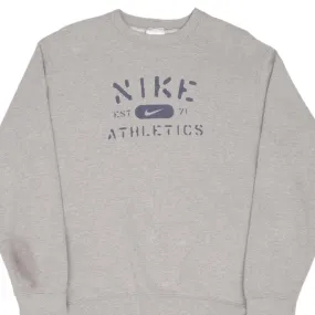 VINTAGE NIKE ATHLETIC EST. 71 GRAY SWEATSHIRT 1990S XL MADE IN USA