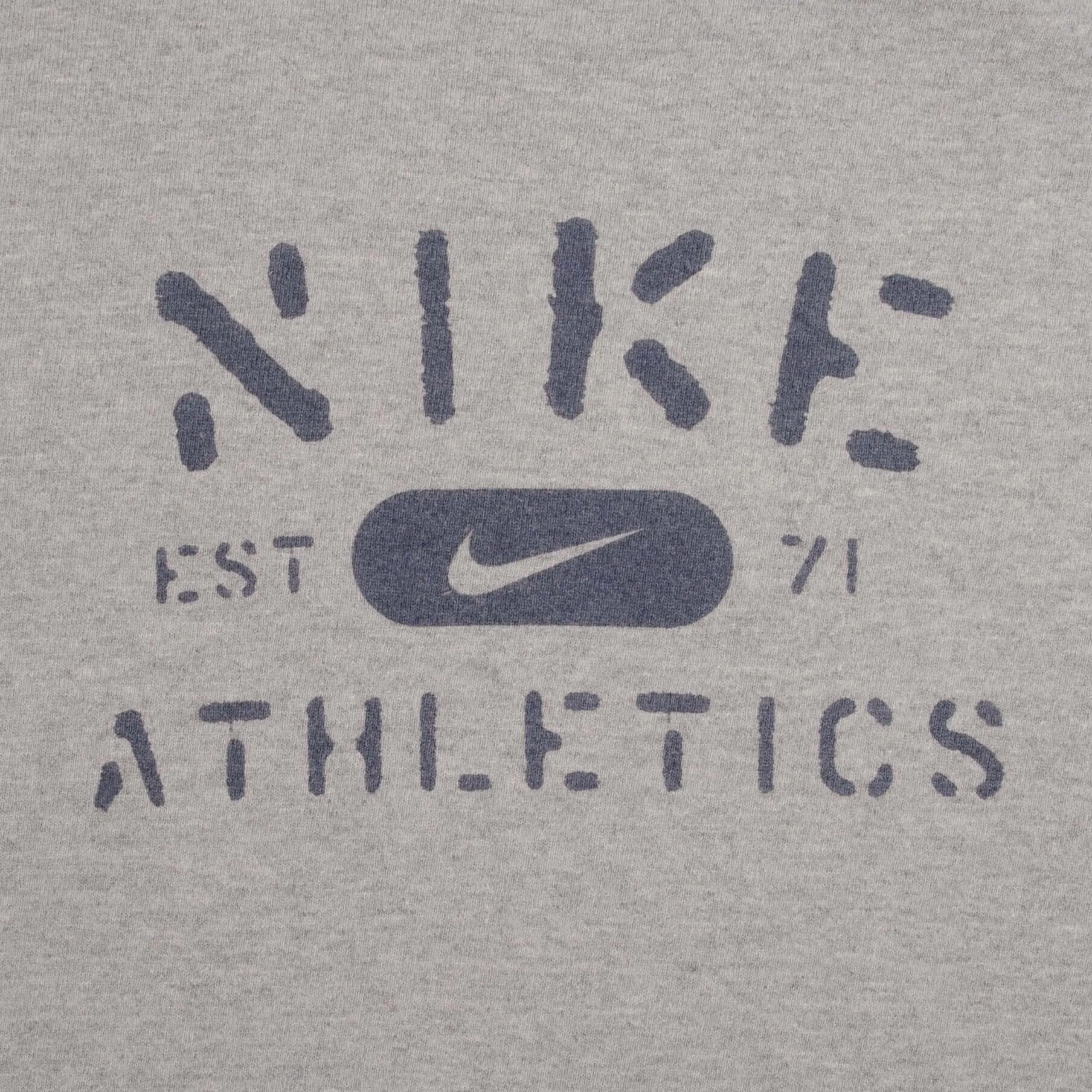 VINTAGE NIKE ATHLETIC EST. 71 GRAY SWEATSHIRT 1990S XL MADE IN USA