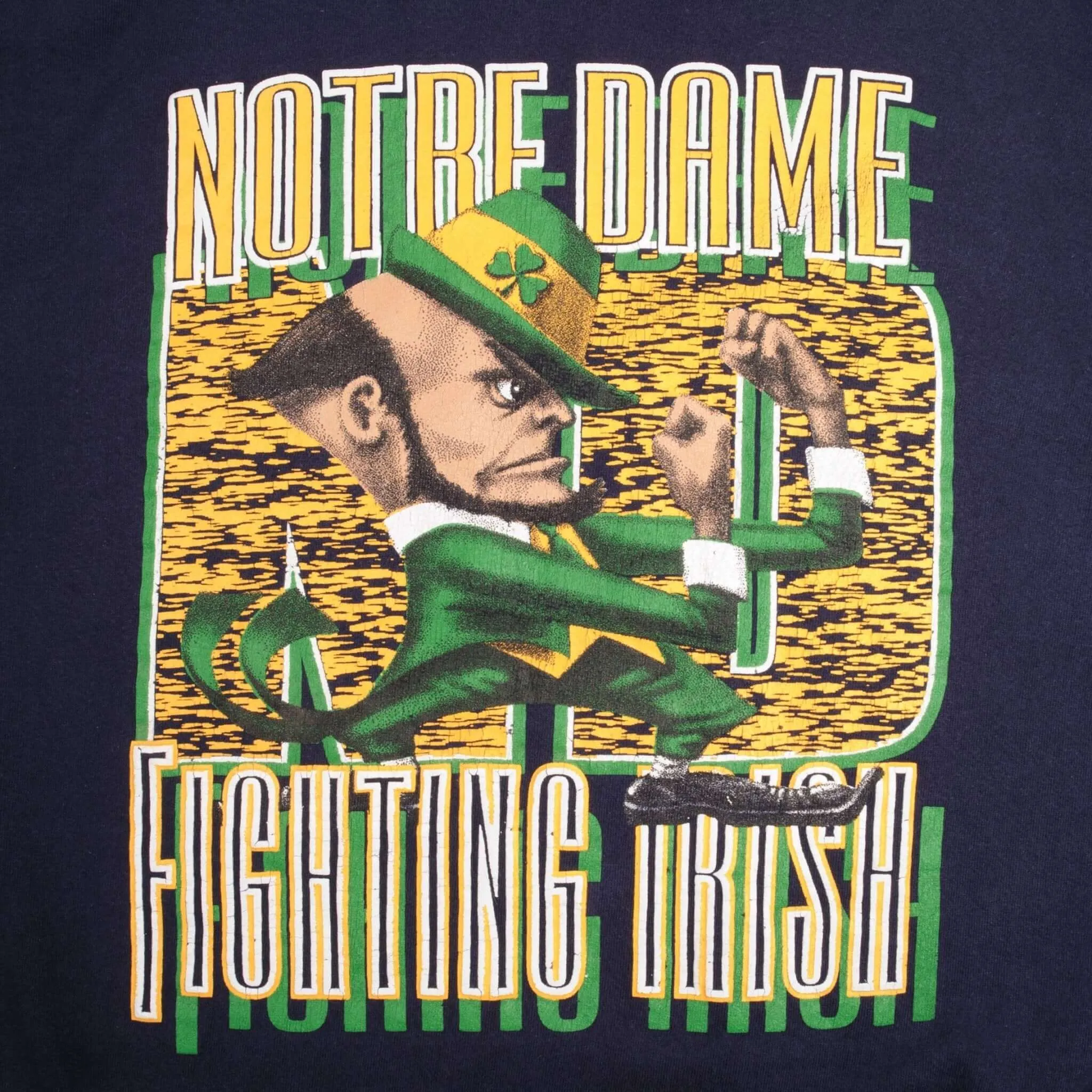 VINTAGE NOTRE DAME UNIVERSITY FIGHTING IRISH SWEATSHIRT 1990S XL MADE IN USA