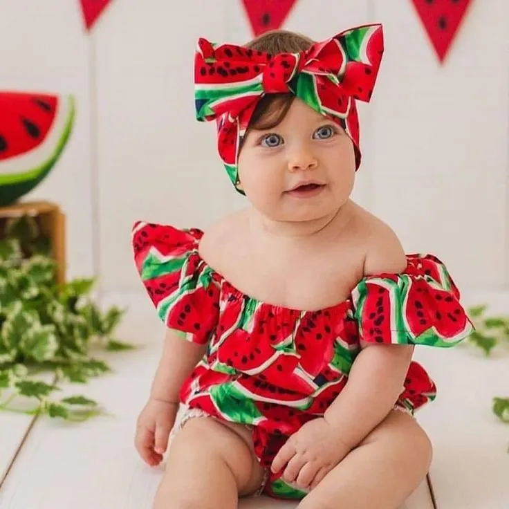 Watermelon Off or On the Shoulder Romper #1000173