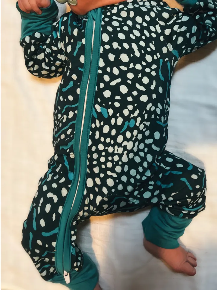 Whale Shark Baby Zip Romper