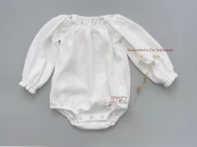 White Muslin Romper